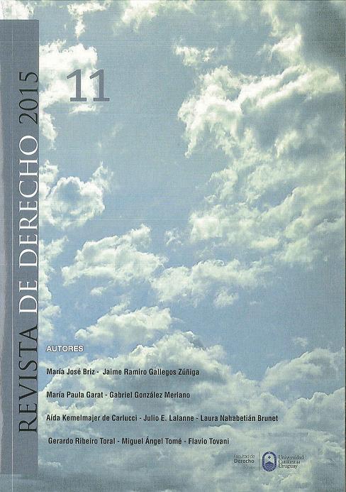 					Ver Núm. 11 (2015): Revista de Derecho
				