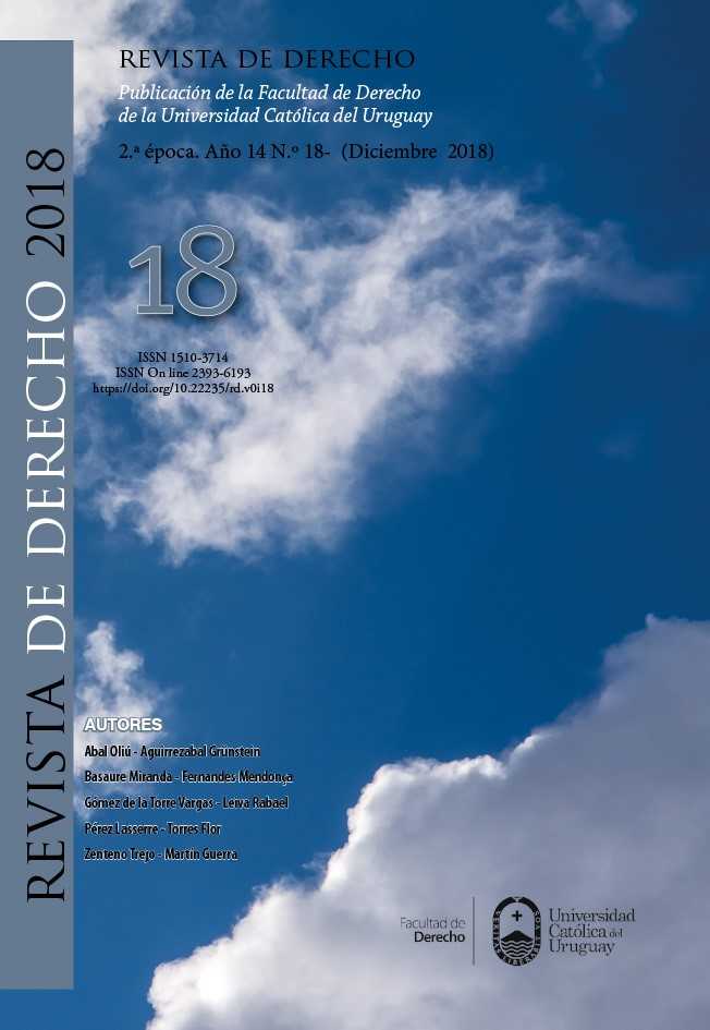 					Ver Núm. 18 (2018): Revista de Derecho
				