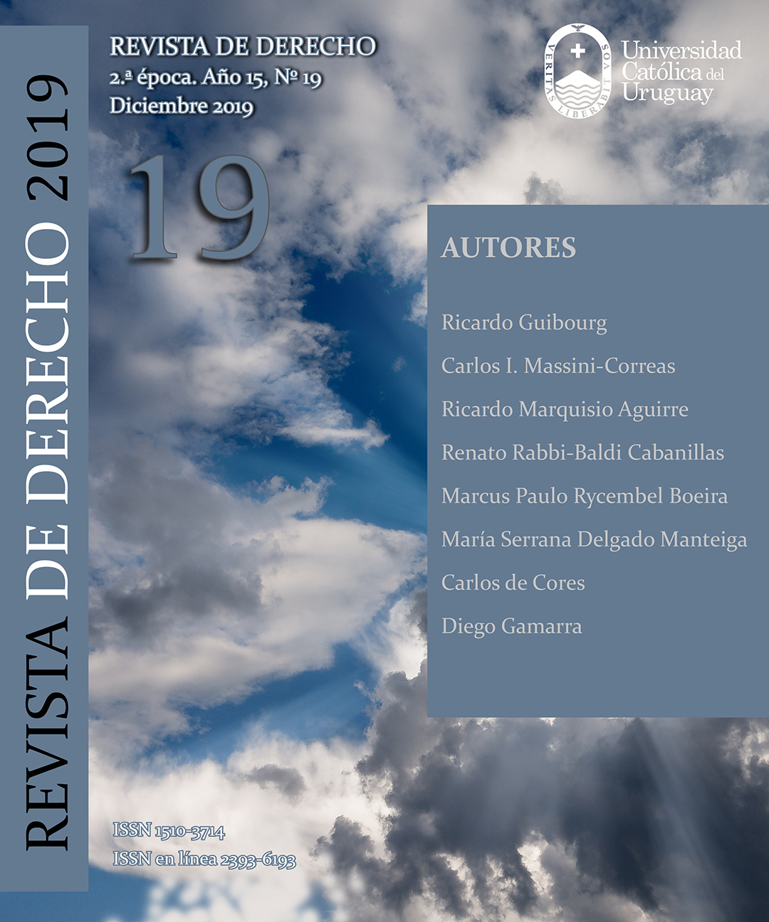 					Ver Núm. 19 (2019): Revista de Derecho
				