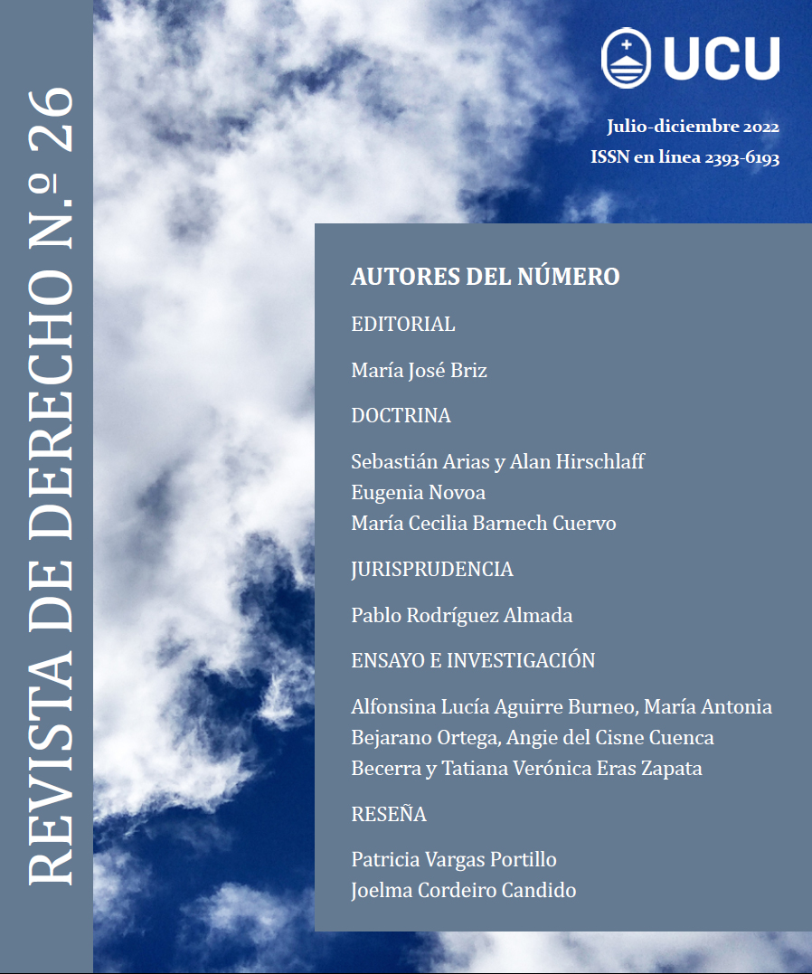 					Ver Núm. 26 (2022): Revista de Derecho
				