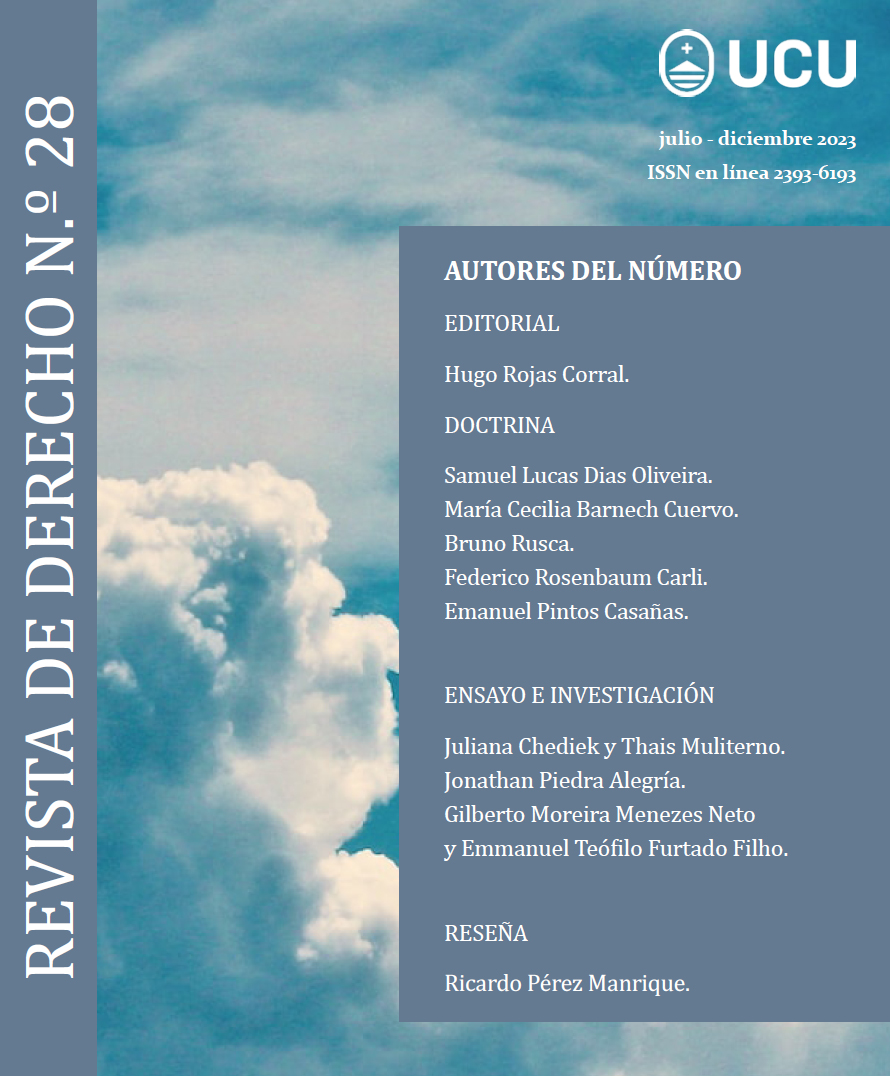 					Ver Núm. 28 (2023): Revista de Derecho
				