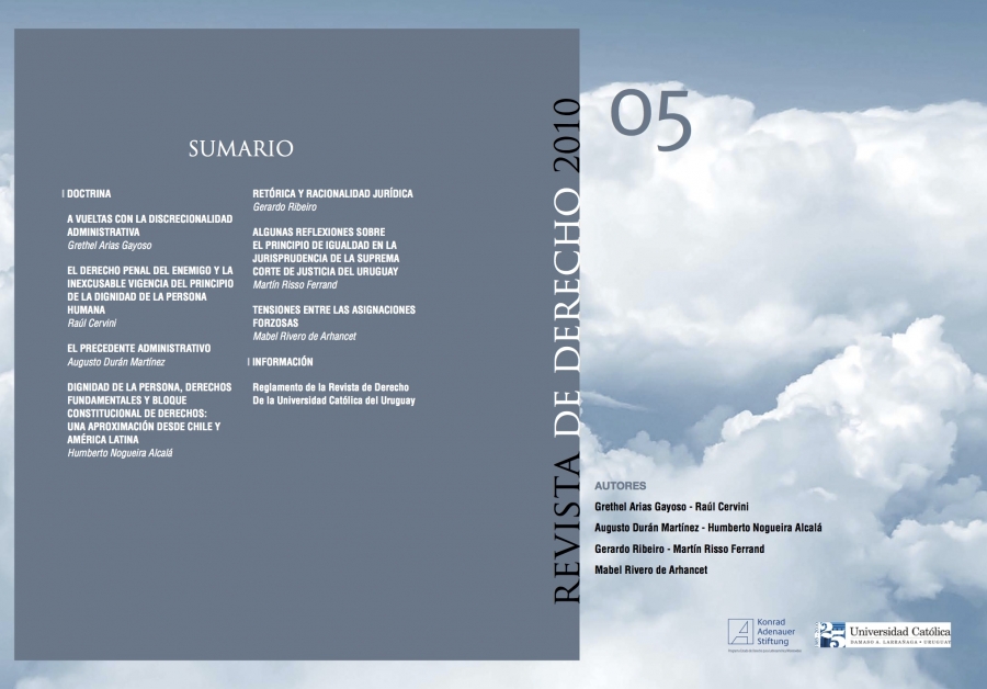 					Ver Núm. 5 (2010): Revista de Derecho
				
