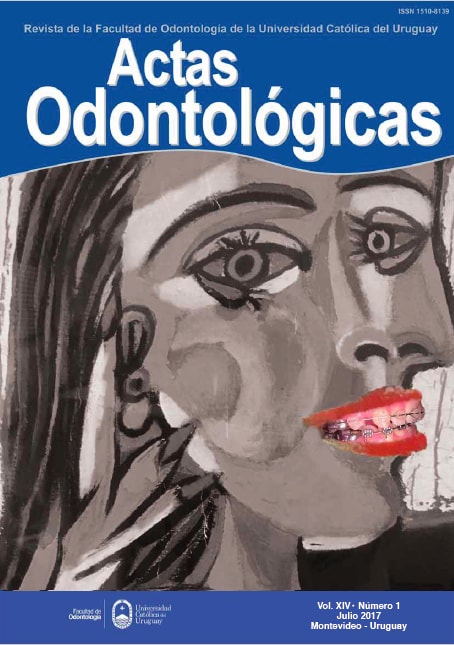 					Ver Vol. 14 Núm. 1 (2017): Actas Odontológicas
				